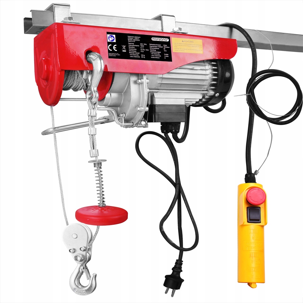 Monzana электрическая лебедка 600kg 12m