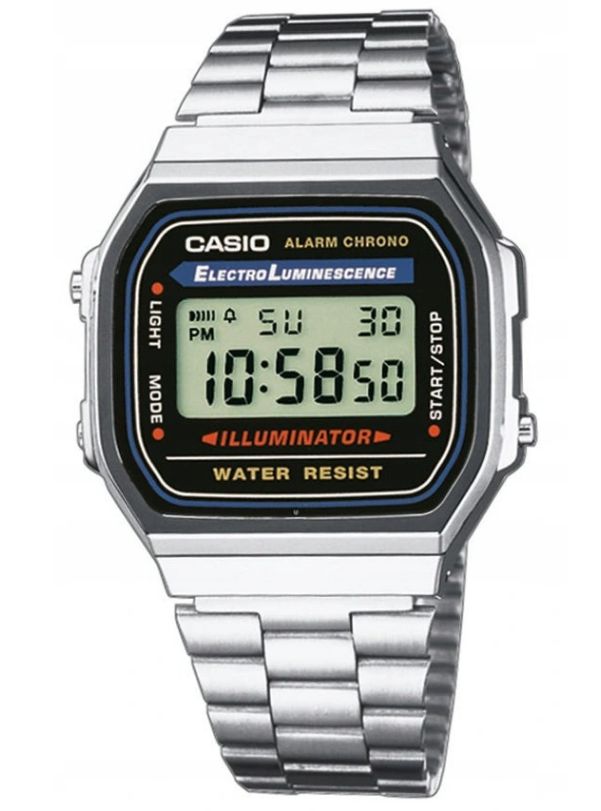 Casio A168WA-1 Pánské Hodinky Retro Klasika Digitální Originál