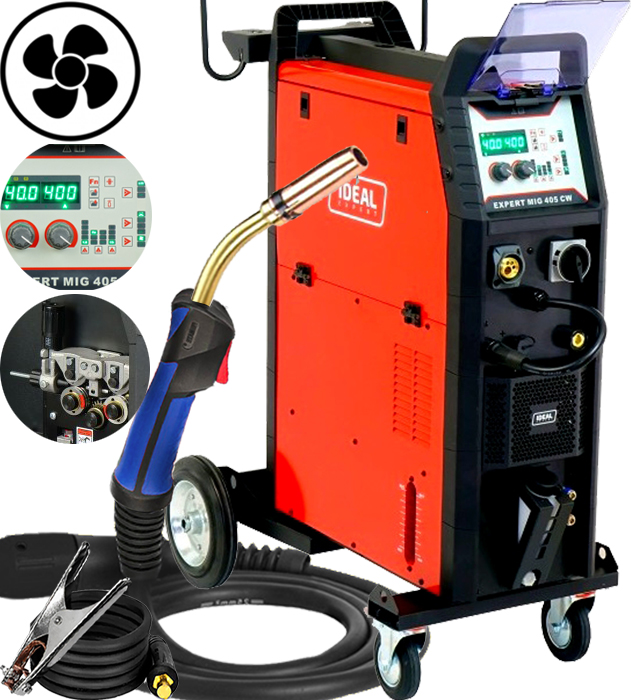 Invertorová Svářečka Migomat Ideal Expert Mig 405 Compact Synergic 400V