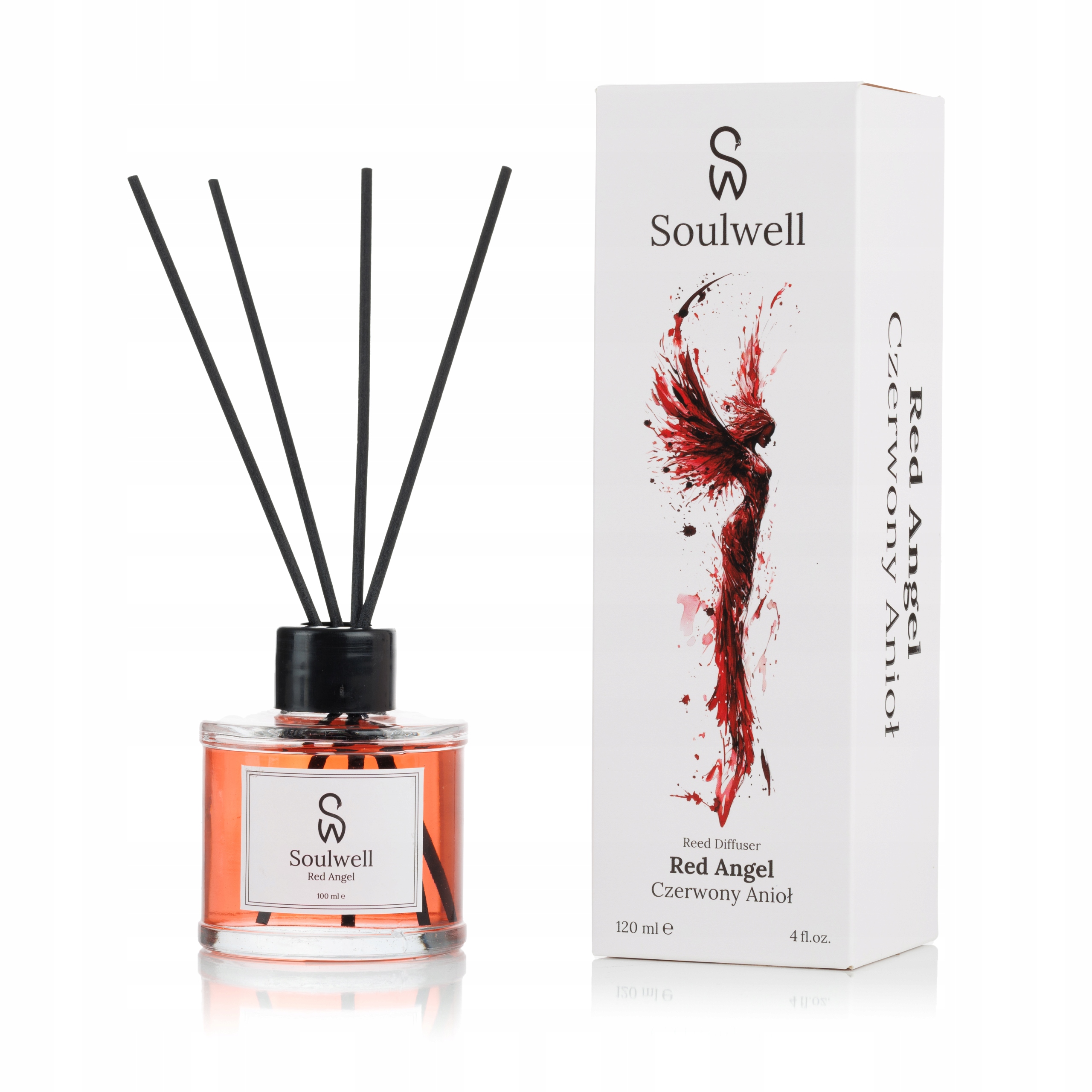 Czerwony Anioł SOULWELL ZAPACHY DO DOMU PATYCZKI 120ml