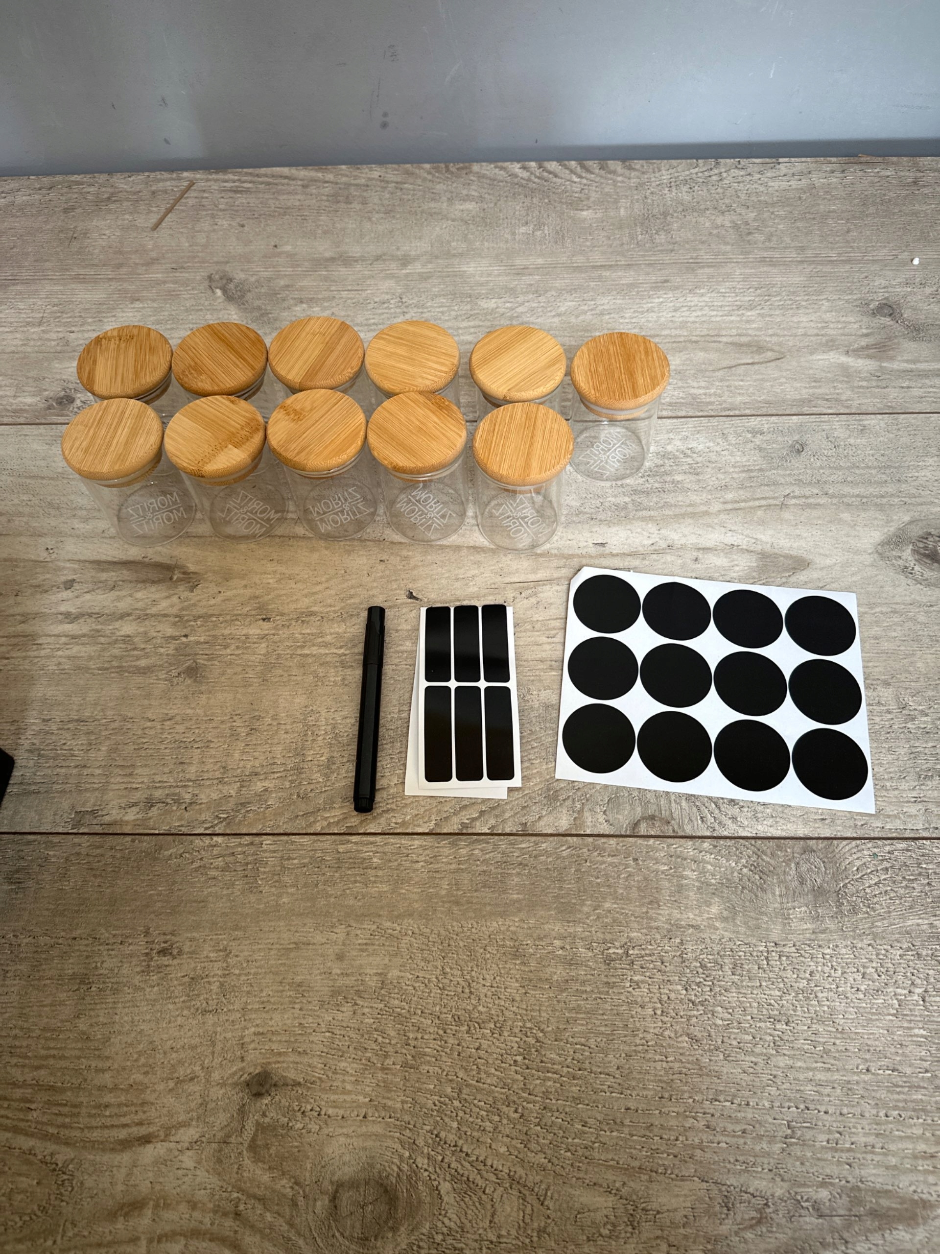 MORITZ&MORITZ ZESTAW SŁOIKÓW DO PRZYPRAW 11 SZT x 125 ML 109981 Stan opakowania otwarte