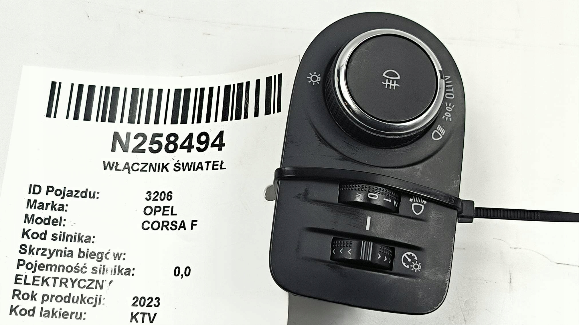 interruttore luci 39201667 OPEL CORSA F