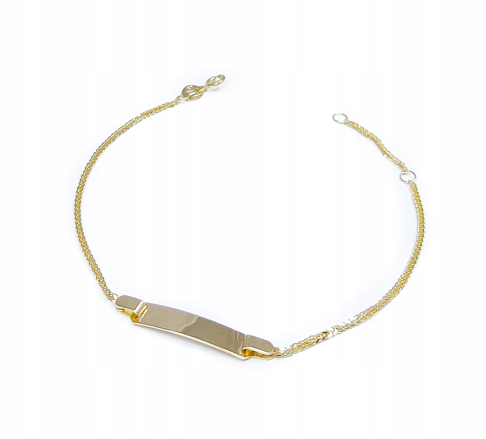 

Bransoletka Złota 585 z Blaszką Grawer Dla Dziecka