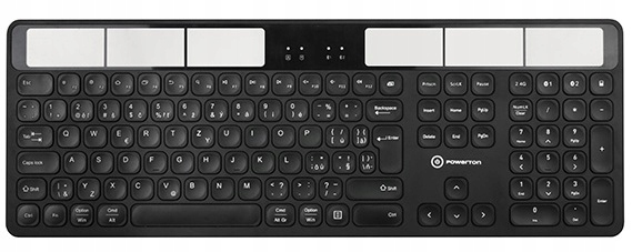 Klawiatura solarna Dual Bluetooth do 3 urządzeń