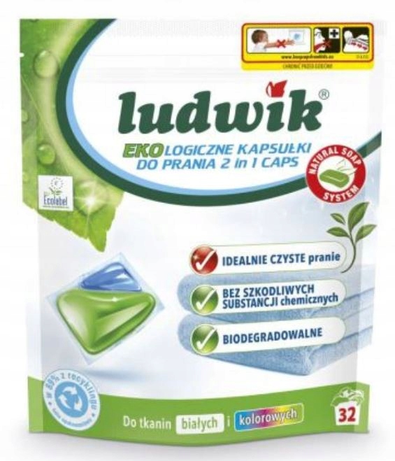 

Ludwik Eko Kapsułki do prania 2w1 32szt