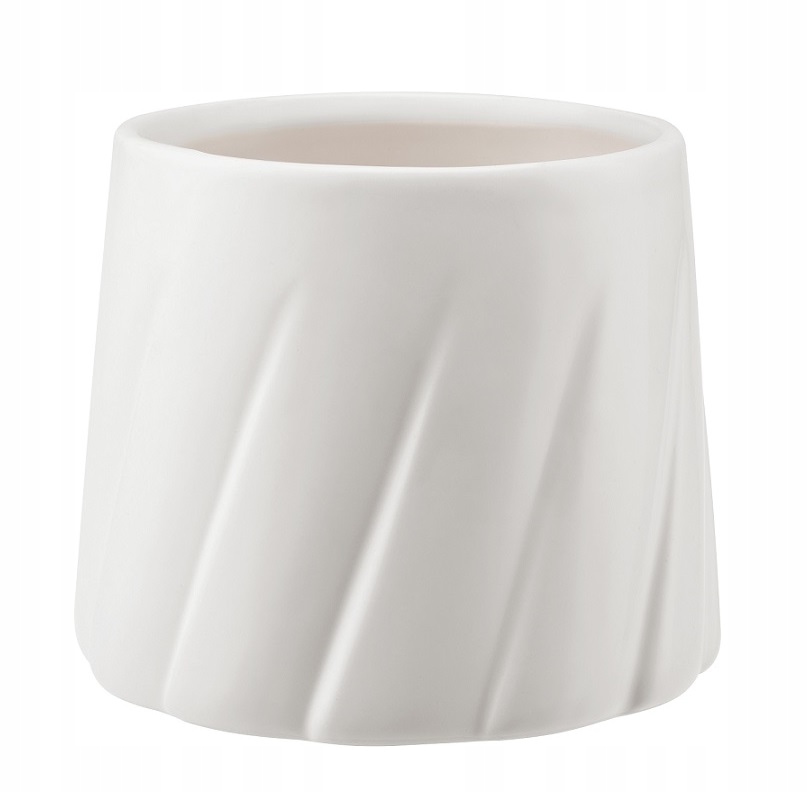

Osłonka ceramiczna 14,5 cm Gabriel biały plisa