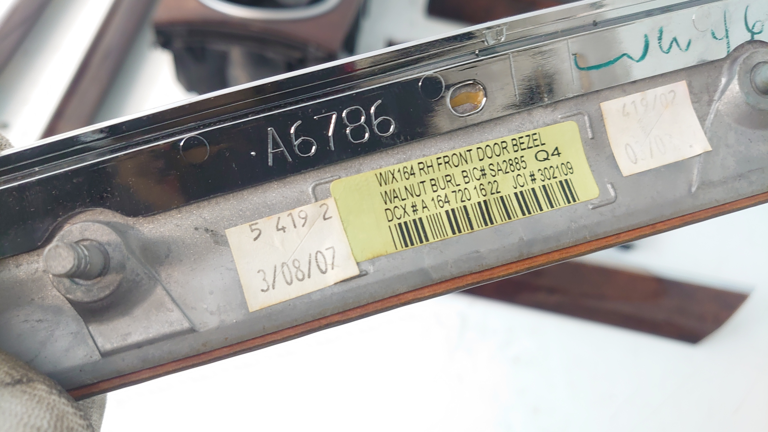MERCEDES ML W164 DEKORY listák KOMPLET fa IDEALNE