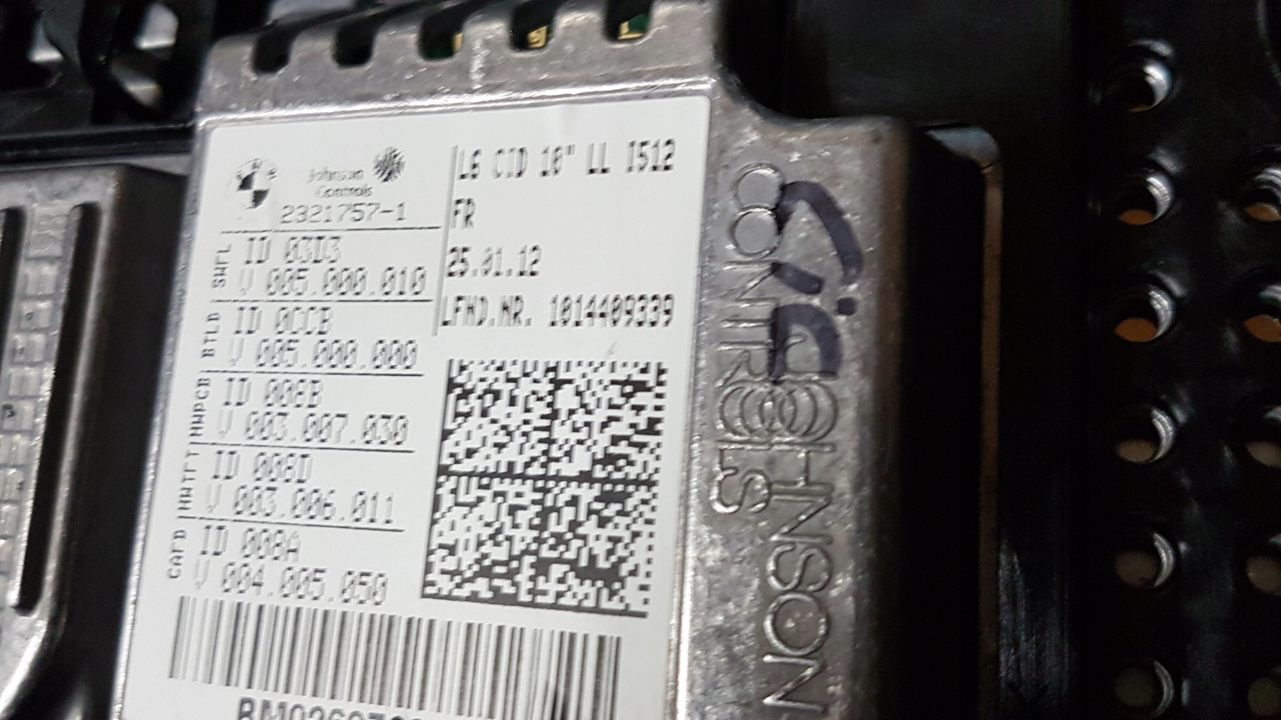 running board RADIO navigation SYSTEM CIC BMW SERIA 7 F01