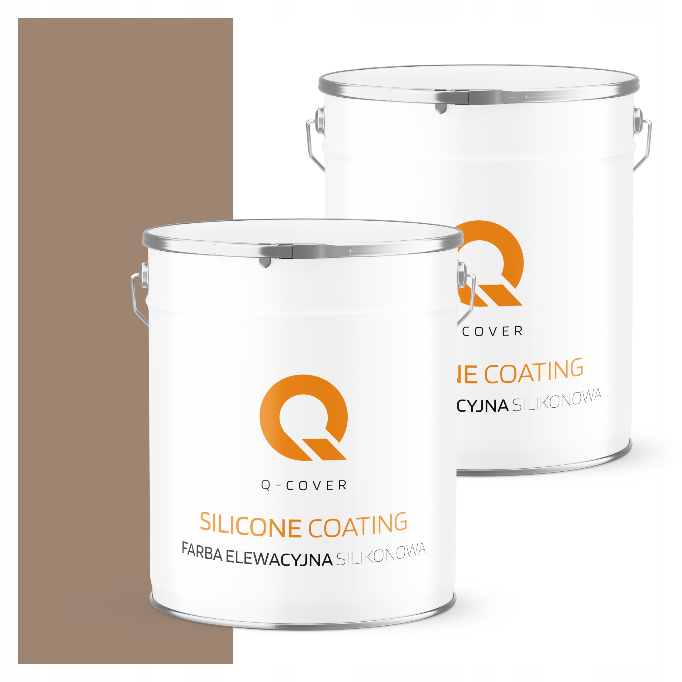 Fasádna farba 5 l silikónová Uv farba orechová