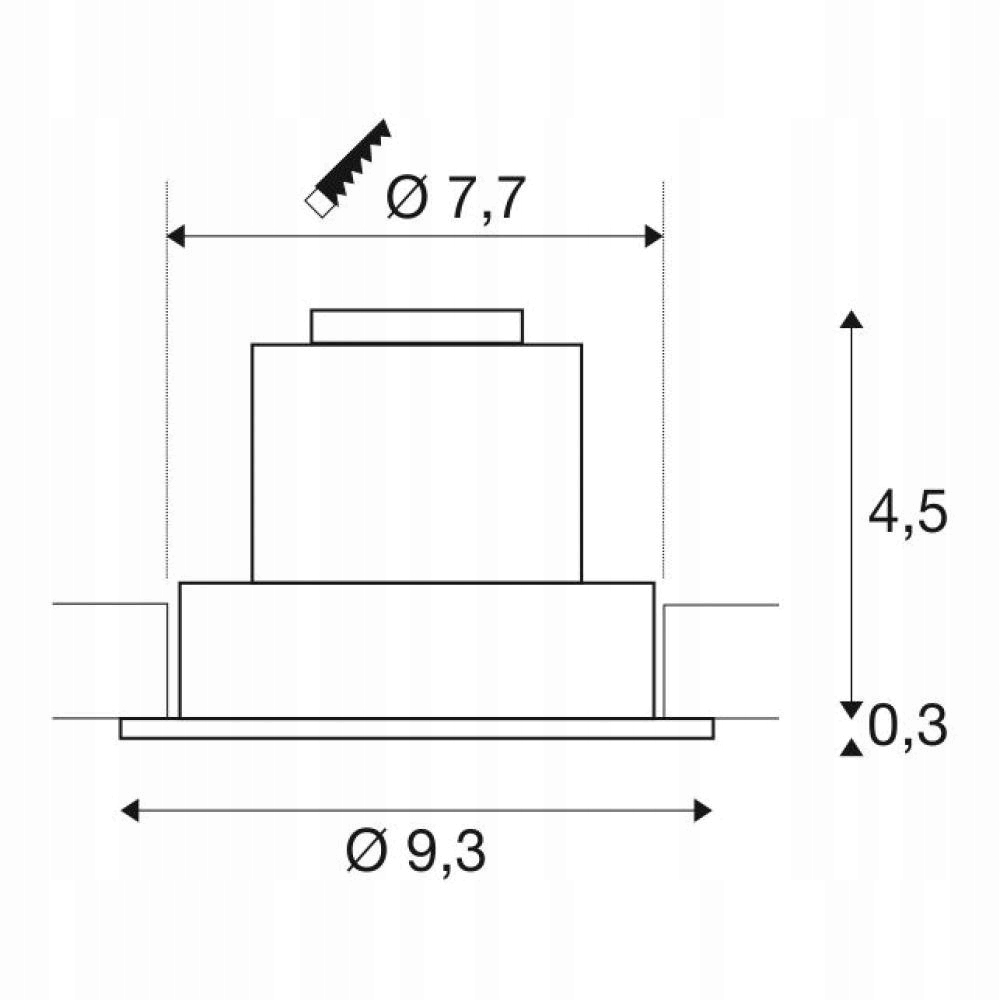 NEW TRIA LED DL ROUND SET zasilacz Spotline SLV Rodzaj gwintu zintegrowane źródło LED