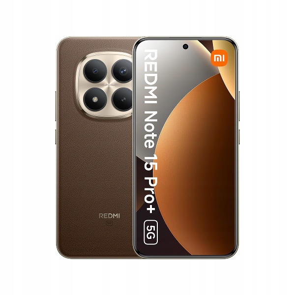 Smartfon Xiaomi Redmi Note 15 Pro+ 5G 8+256GB Amoled 6,83" 120Hz Brązowy