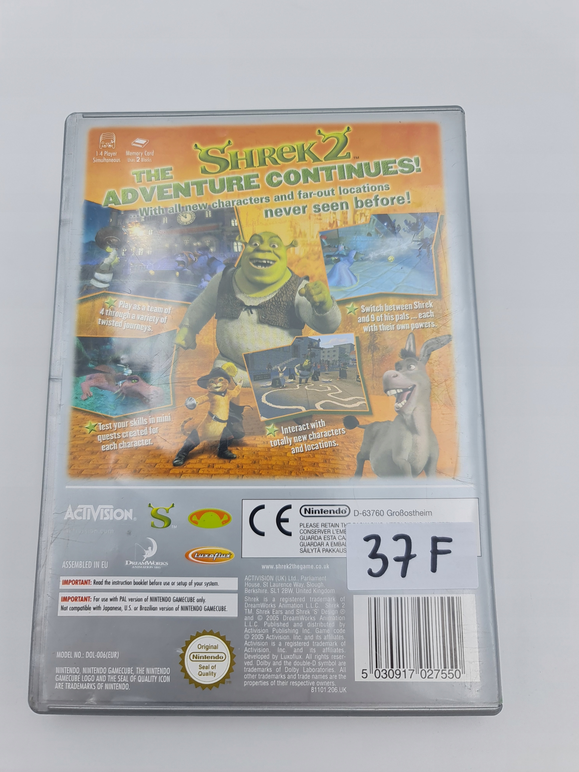 NINTENDO GAMECUBE SHREK 2 Platforma Nintendo GameCube