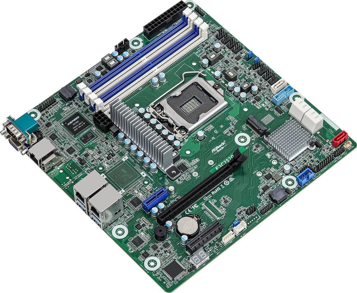 Płyta główna ASRock E3C252D4U 1x LGA1200 Intel Xeon E-23XX C252 4xDIMM