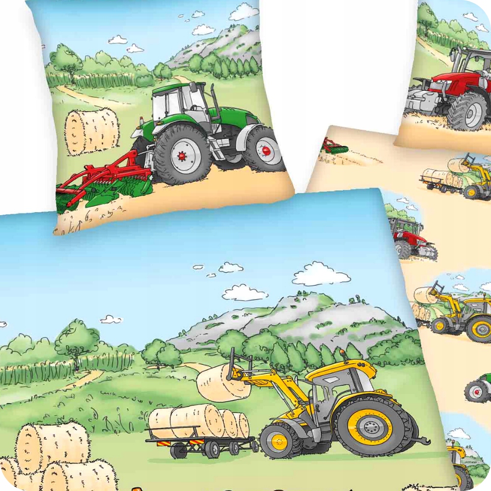 

Pościel Flanelowa Do Łóżeczka 100x135 Traktor