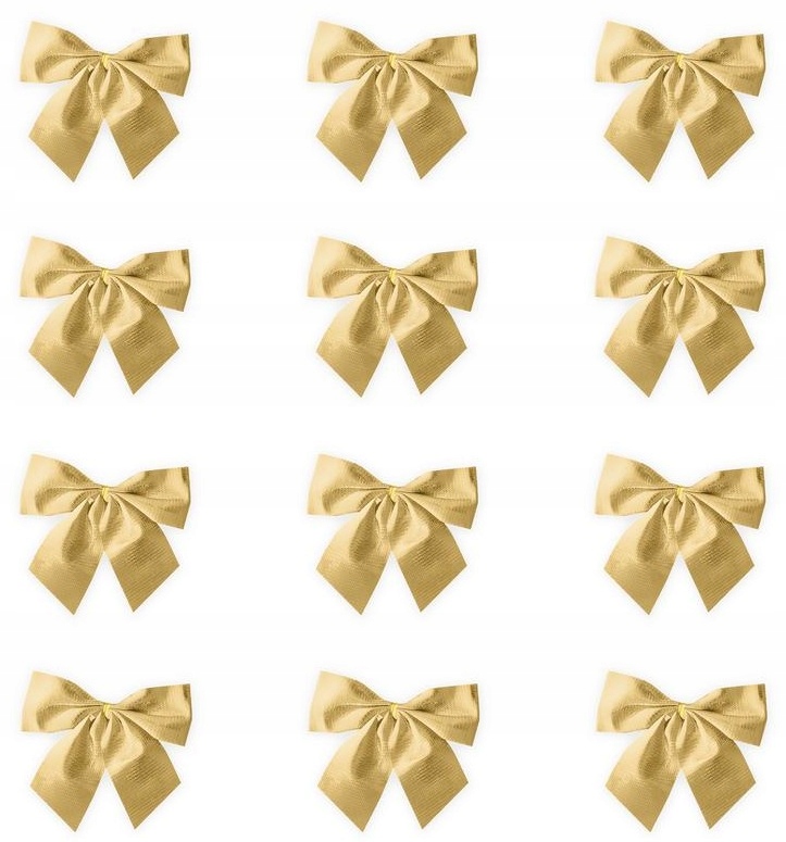 

Kokardki Złote Choinka Stroik 5CM 12 Sztuk Kokarda