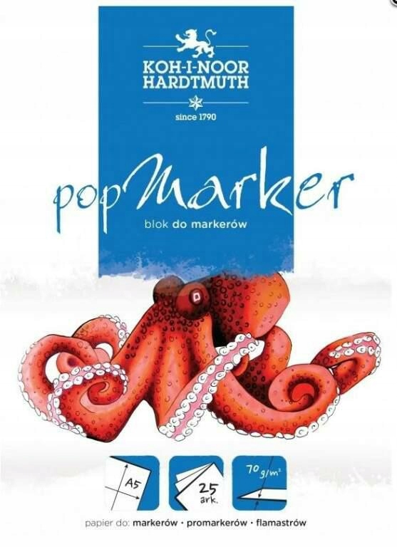 Blok do markerów A5 70g Pop Marker 25ark Koh-I-Noor