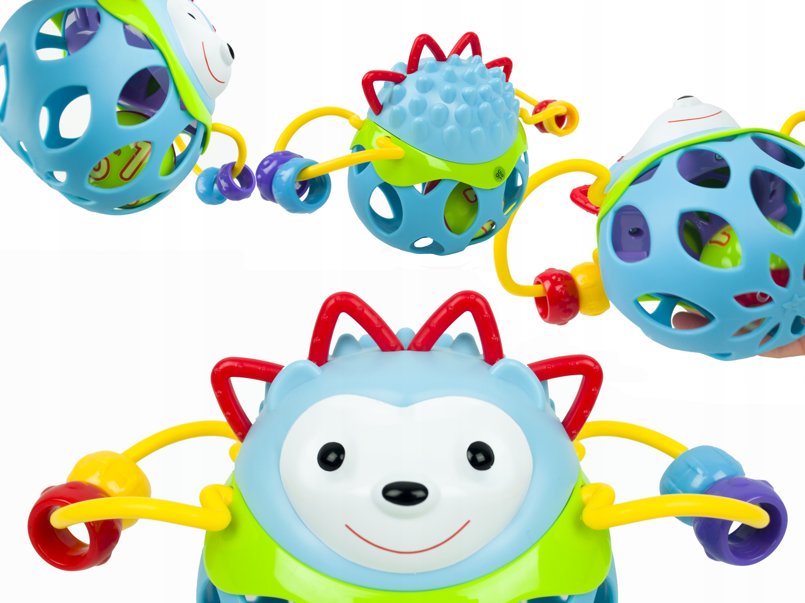 GRZECHOTKA JEŻ SENSORYCZNA ZABAWKA GUMOWY GRYZAK