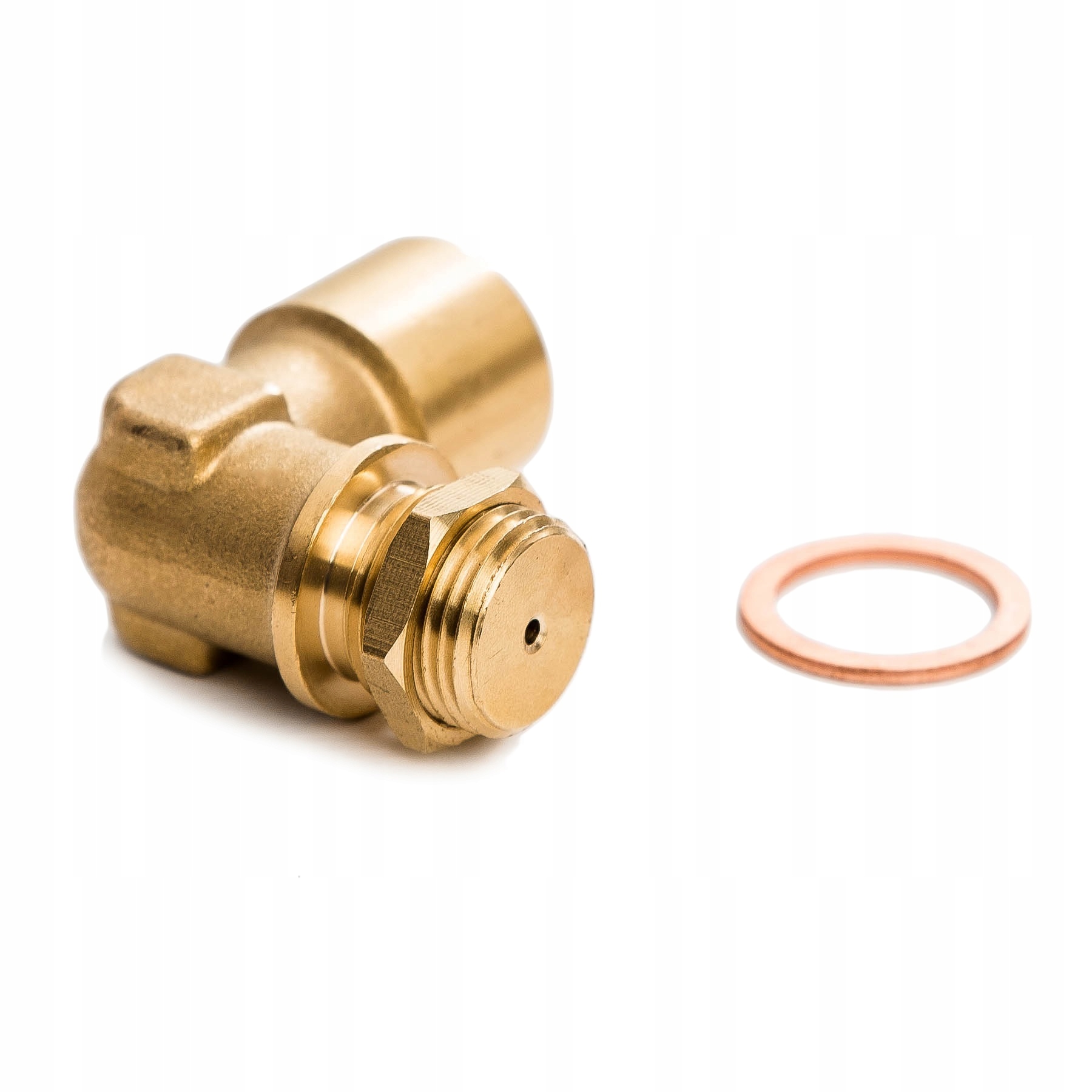 Emulator kątowy mosiądz z nakrętką PPEM03-N