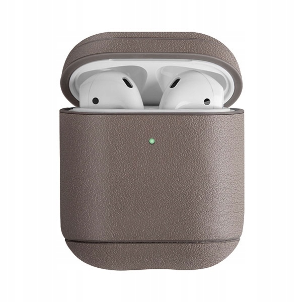 Uniq pouzdro Terra AirPods 1/2 gen. Pravá kůže béžová/beige