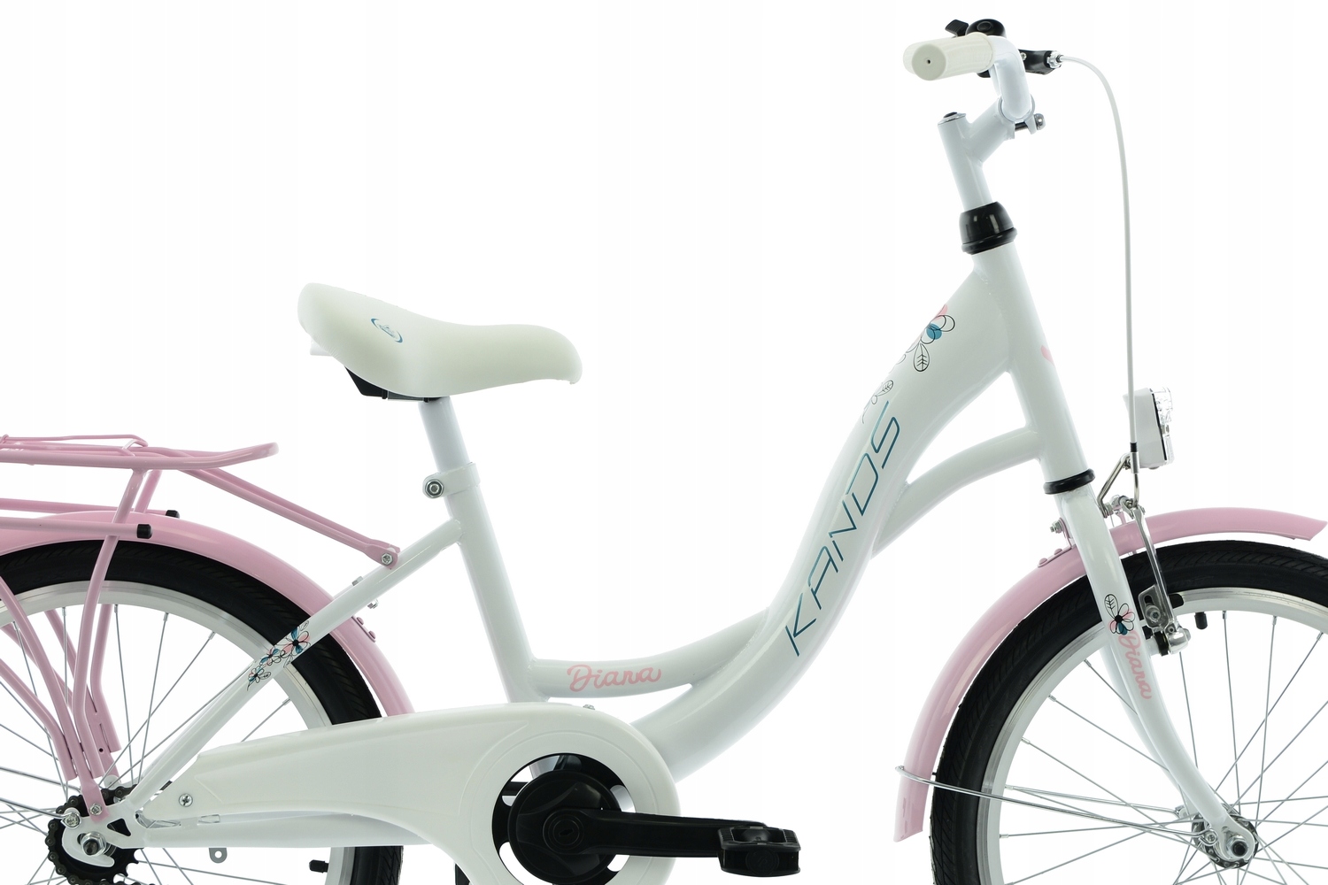 Rower Dziecięcy Kands 20 Diana 1 speed -13cali biało-różówy r24 NOWOŚĆ