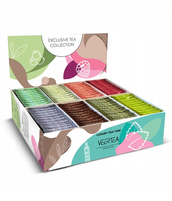 Levně Sada na světle zelený čaj Veertea Exclusive Tea Collection 200 ks