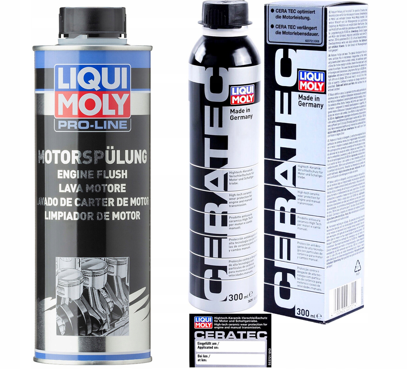 Para Zestaw LM7181 Ceratec 300ML Proline Płukanka Silnika LM2662 500ML