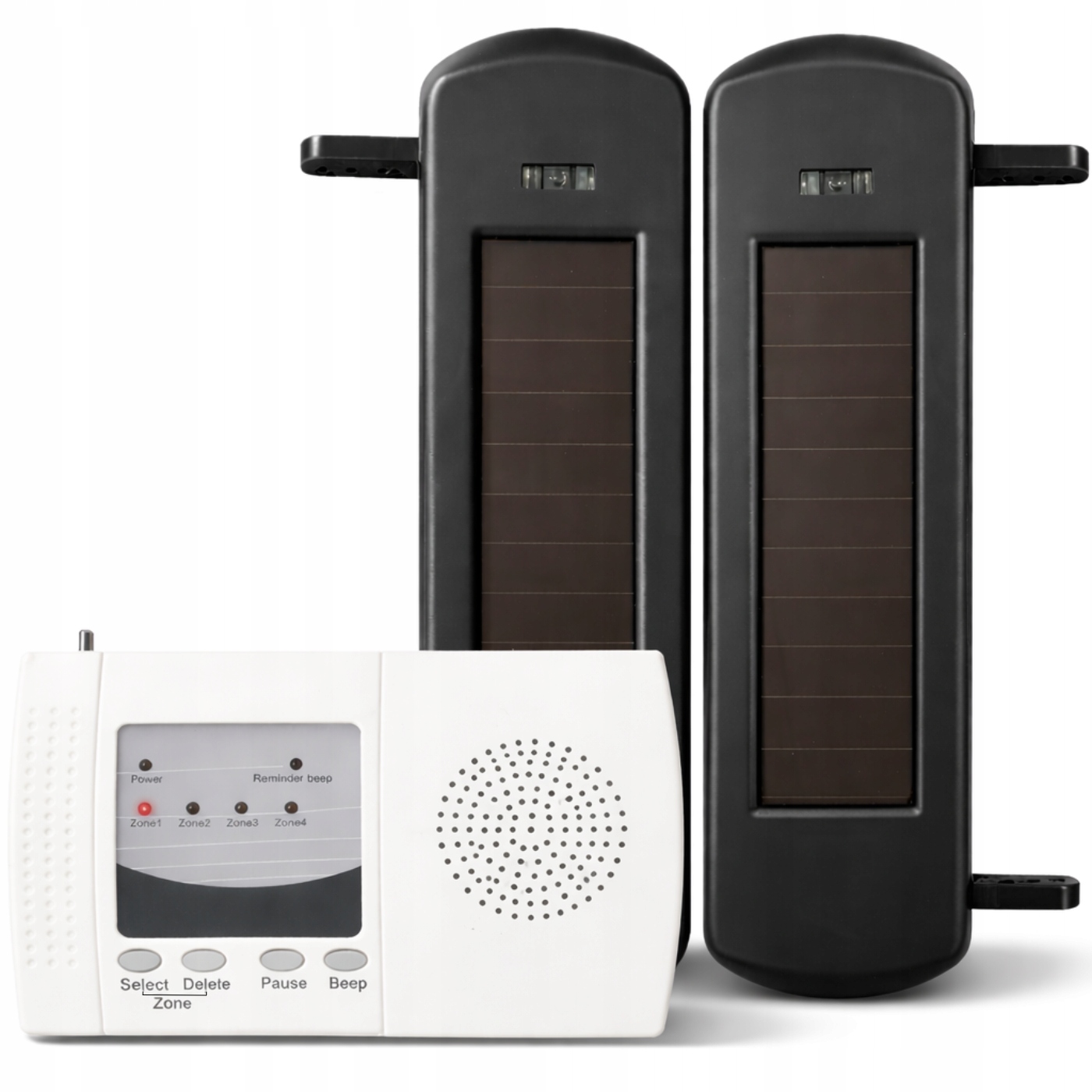 SYGNALIZATOR WEJŚCIA BARIERA PODCZERWIENI CZUJNIK RUCHU BRAMA ALARM SOLARNY