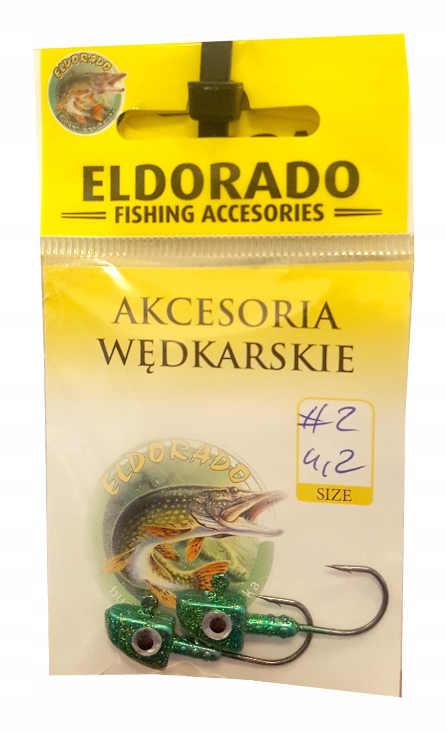 

Eldorado Główki Jigowe Trójkątne 4,2G Hak 2 Ziel