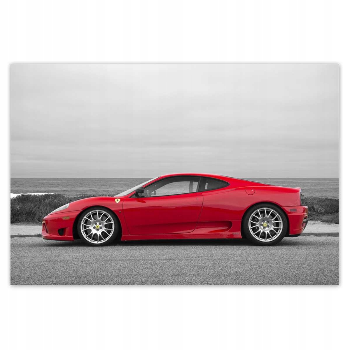Fototapety 104x70 Červené Ferrari na pláži