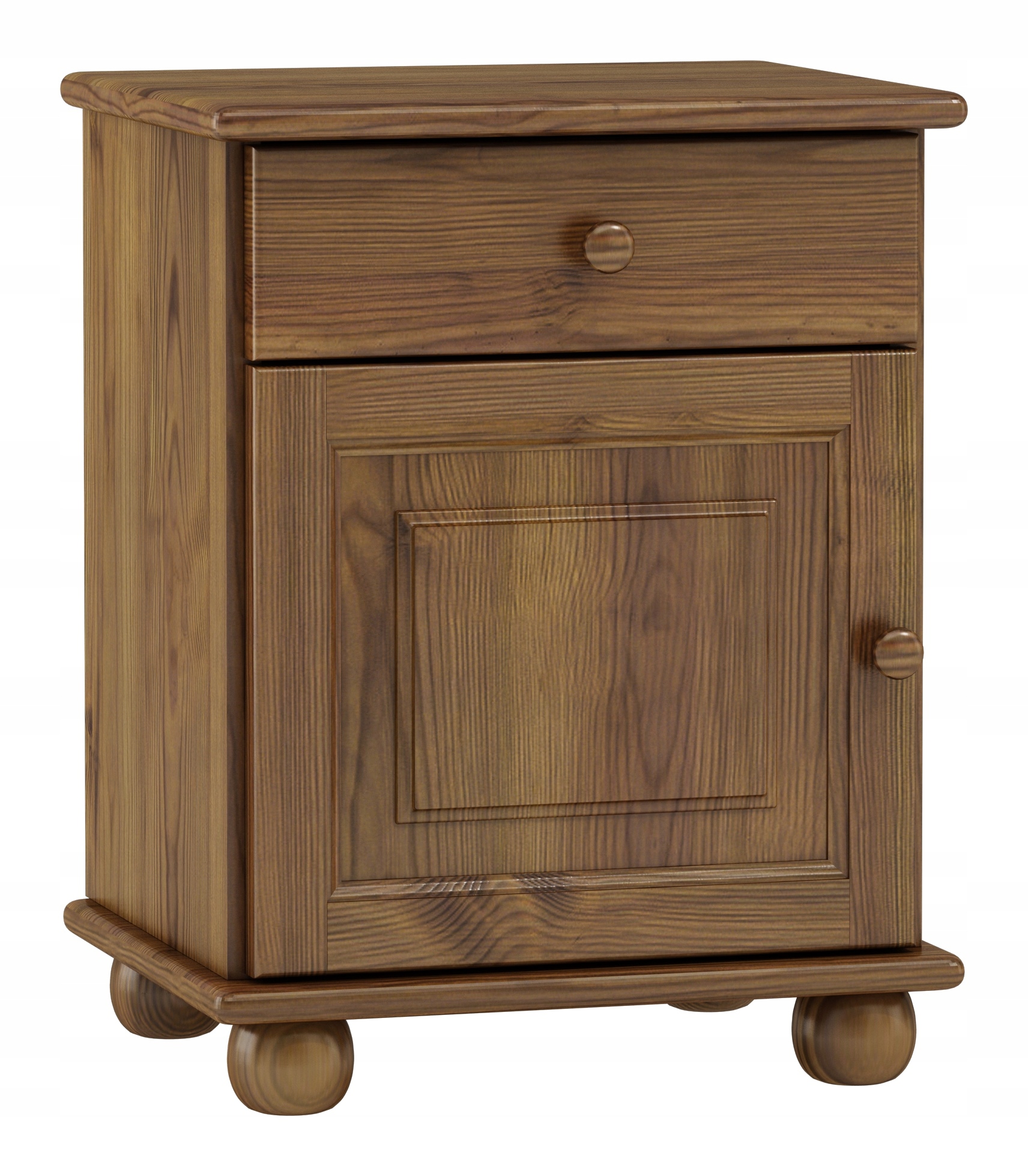 Noční Stolek Borovicová Dřevěná nakastlík Dub