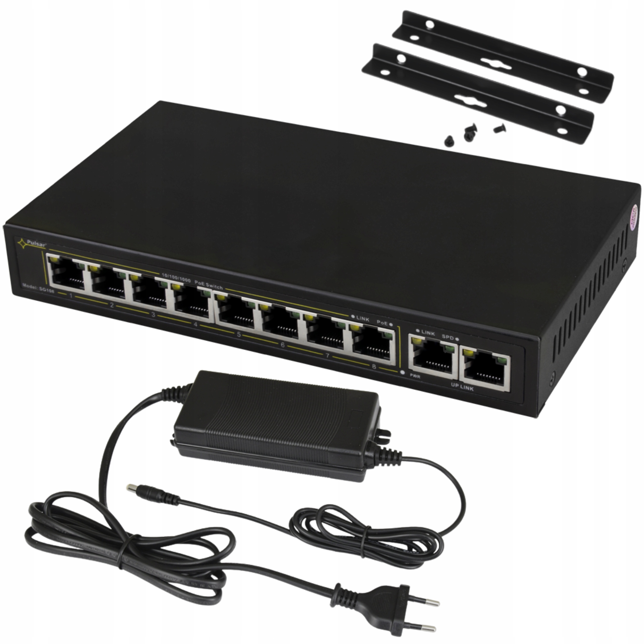 Switch PoE Pulsar SG108-90W 10x 10/100/1000Mbps