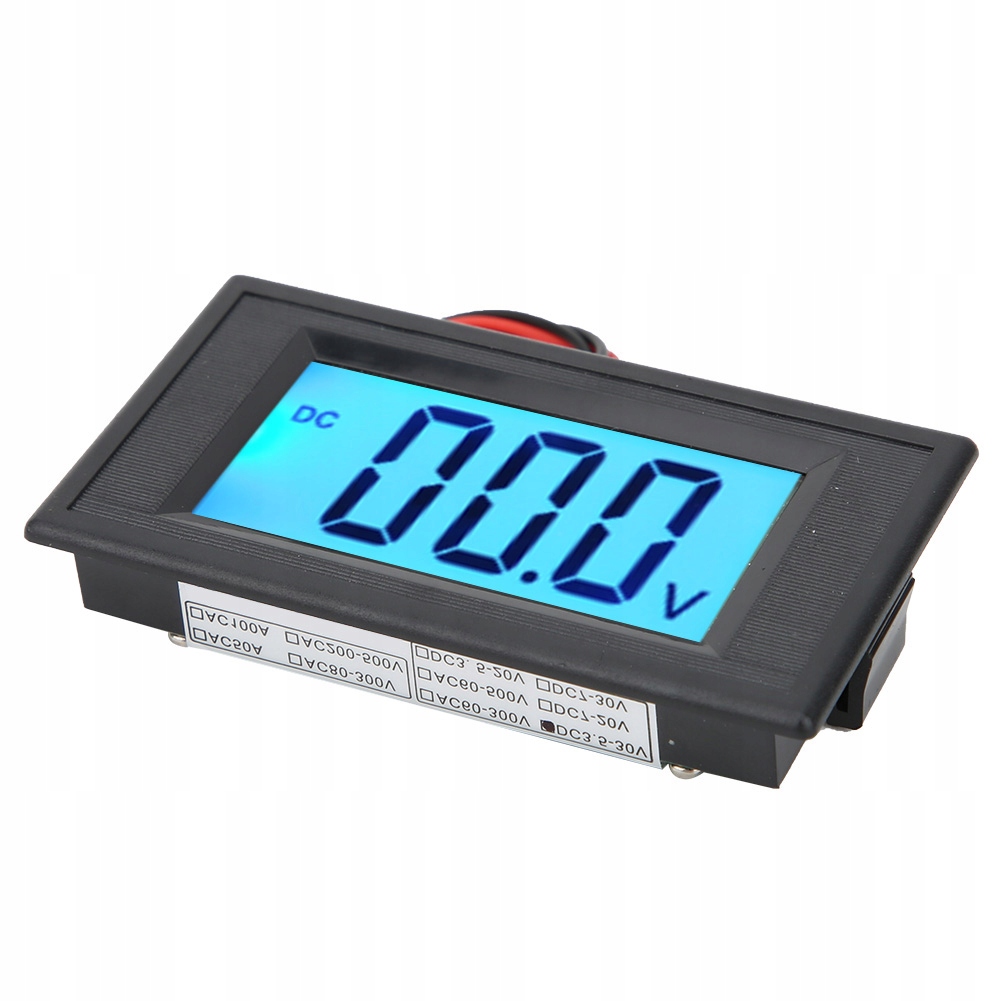 YB5135D Cyfrowy wyświetlacz LCD Dwuprzewodowy miernik napięcia prądu 6Y