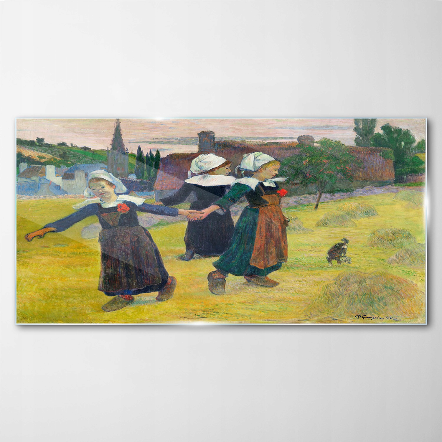 

Foto-obraz szklany Postacie malarstwo 140x70 cm
