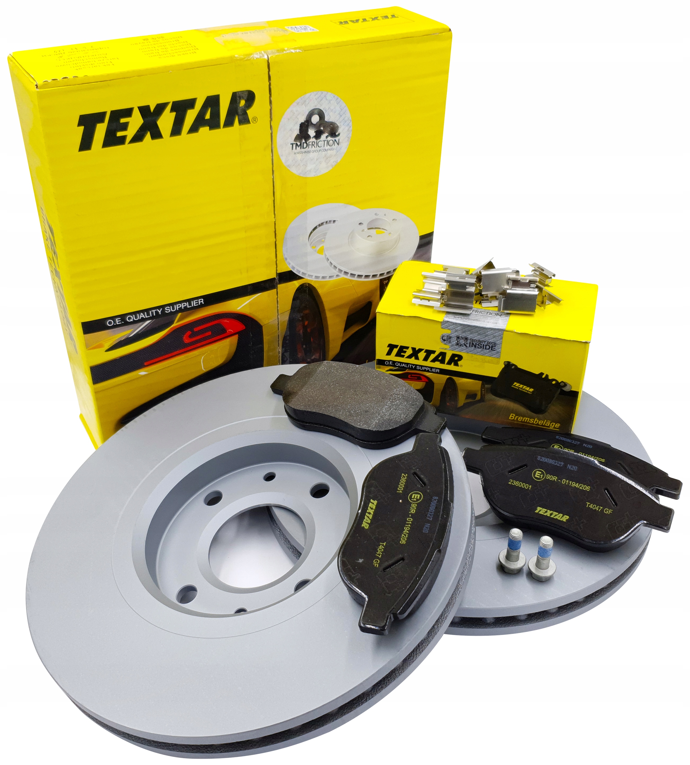 

Textar Tarcze Klocki Przód Peugeot 307 207 283MM