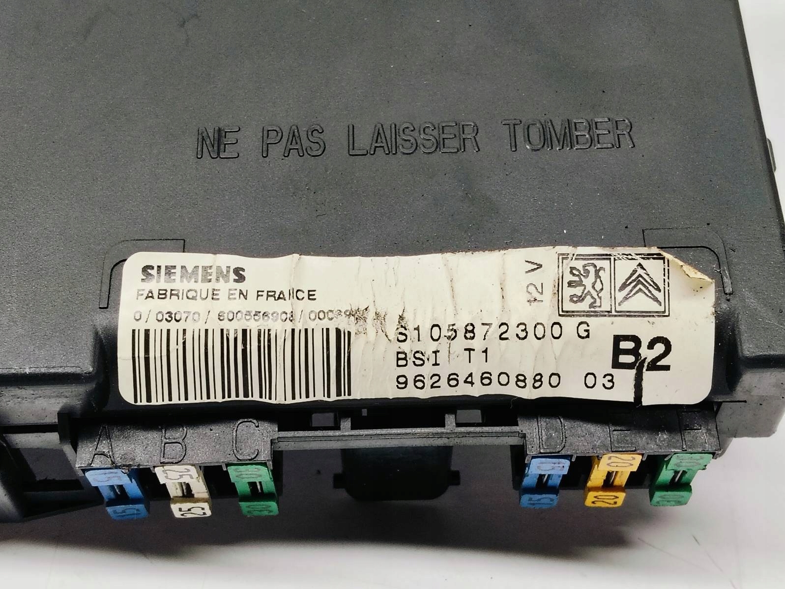 Module BSI Module fusibles Peugeot 206 1.4 962646088003