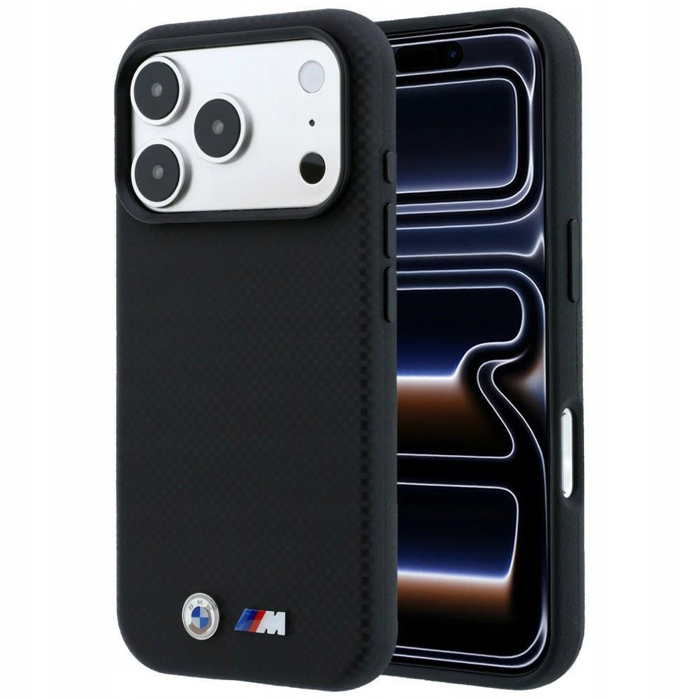 Pouzdro Bmw M Quadrille Kevlar Metal Logo MagSafe pro iPhone 18 Pro