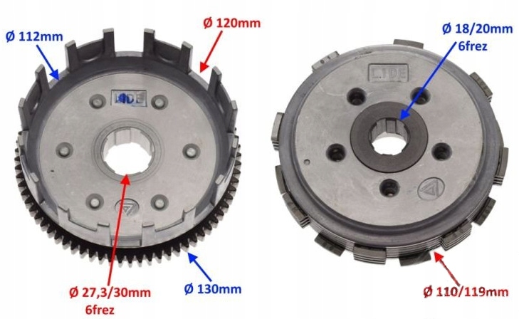 SPRZEGLO motocykl ZIPP VZ 2 silnik CBB Weight with packaging 0 6 kg