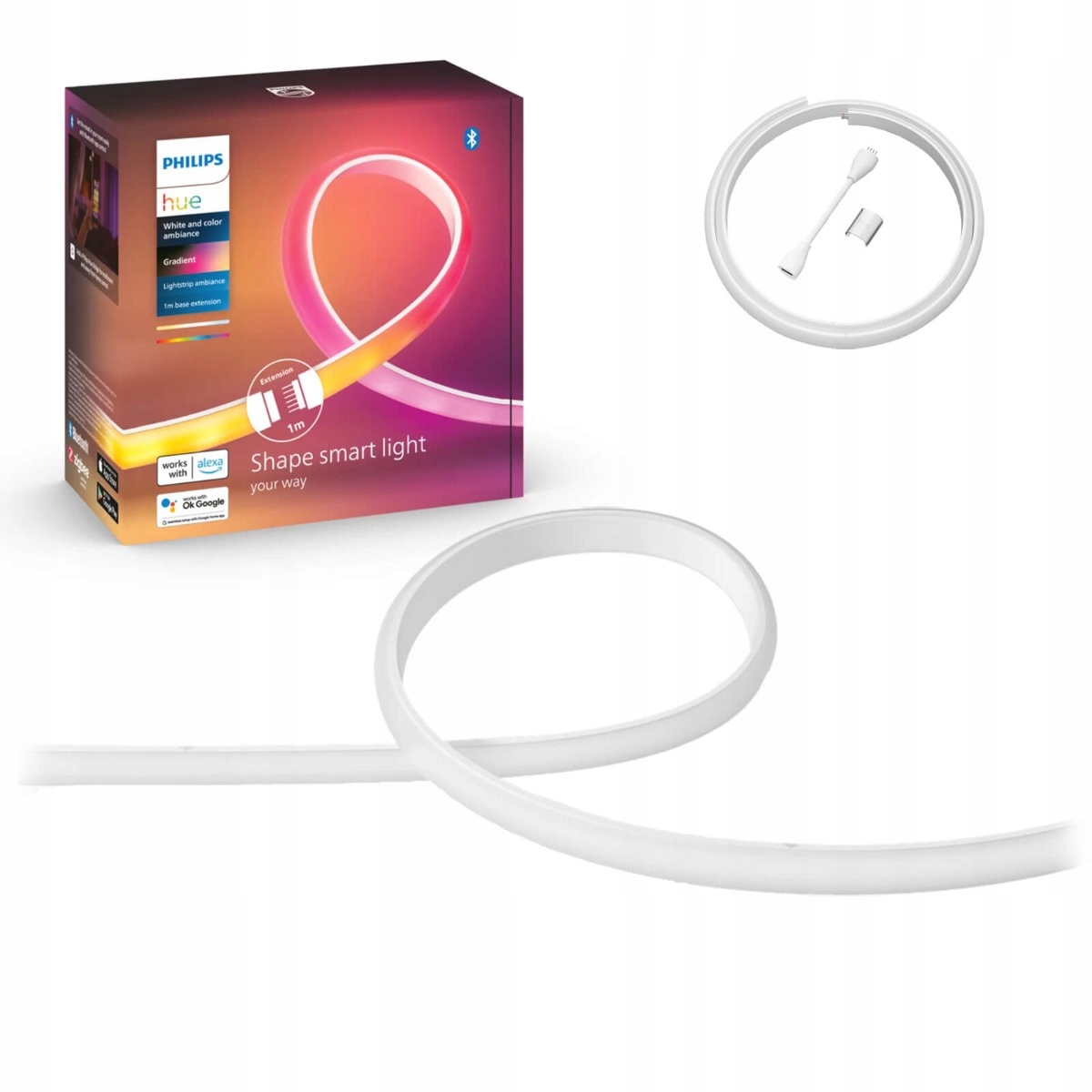 Inteligentná Led páska 12,3 W 1 m Cct Rgb Philips Hue Bluetooth Rozšírenie