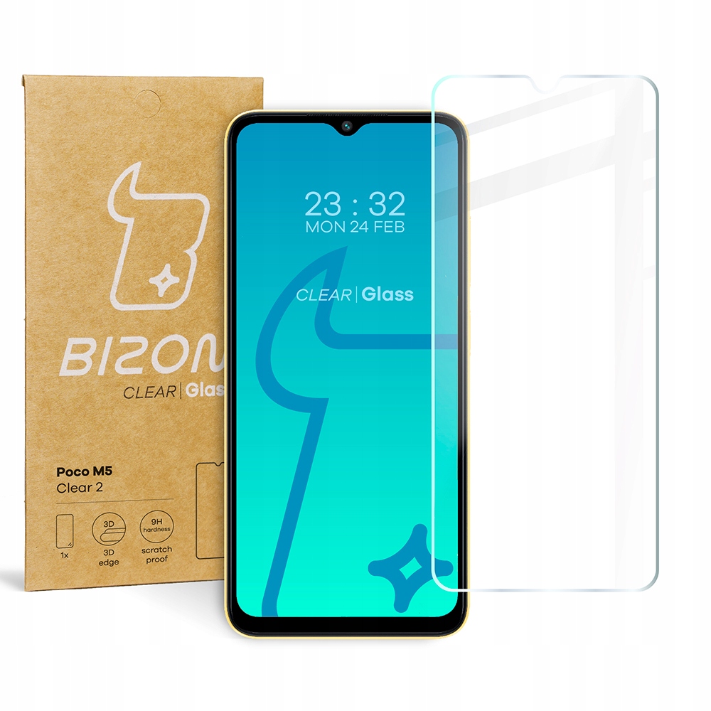 

Szkło hartowane Bizon Glass do Poco M5, szybka