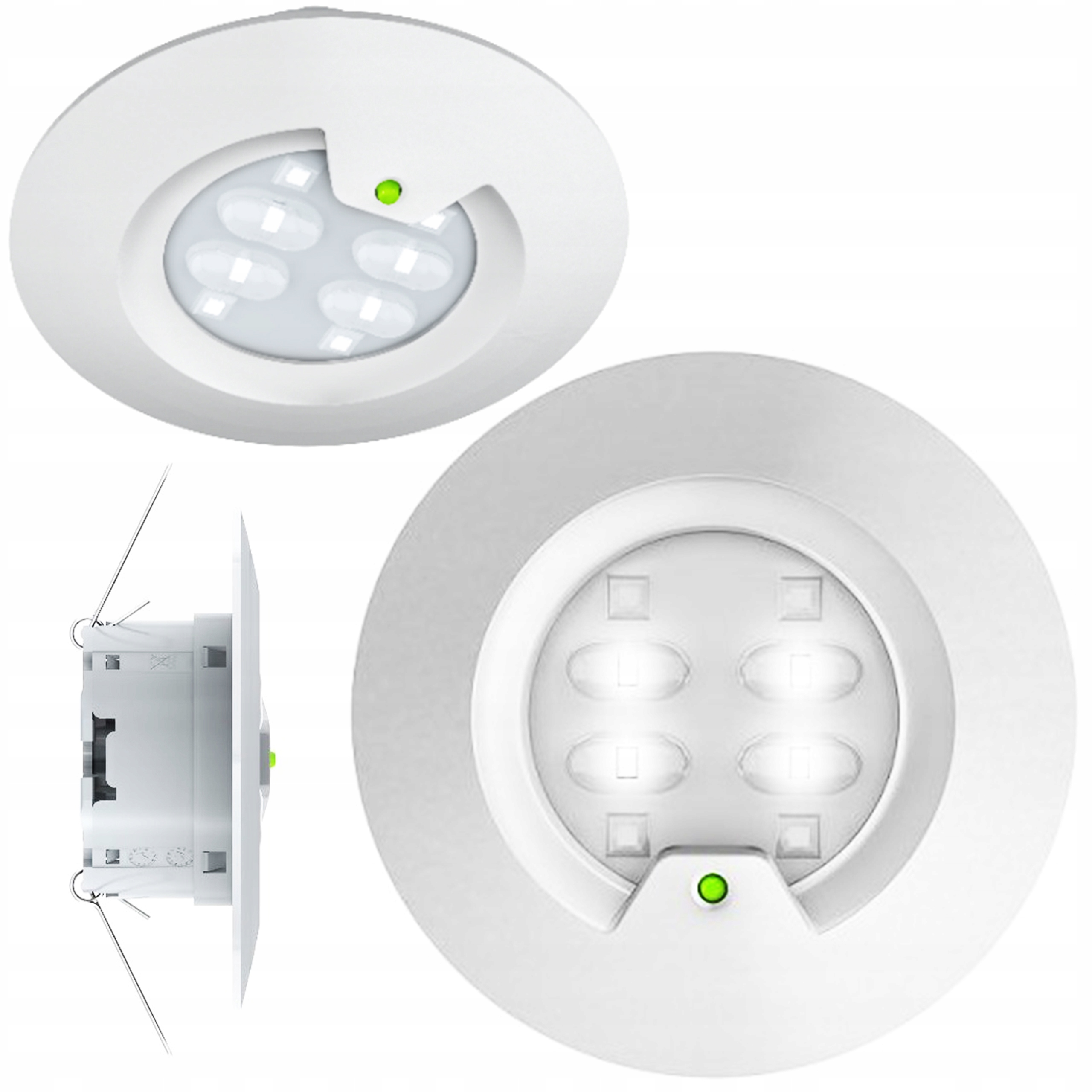 Núdzová lampa RoundTech s otvorenou optikou 150lm Nm 3H IP44