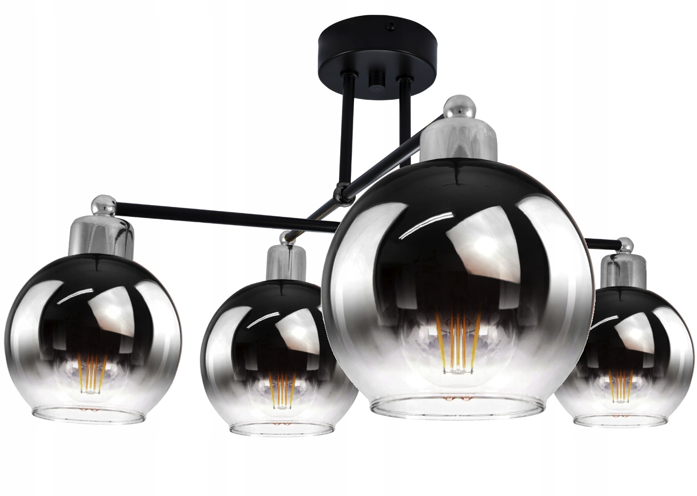 

Nowoczesna Lampa Wisząca Żyrandol Plafon Szkło