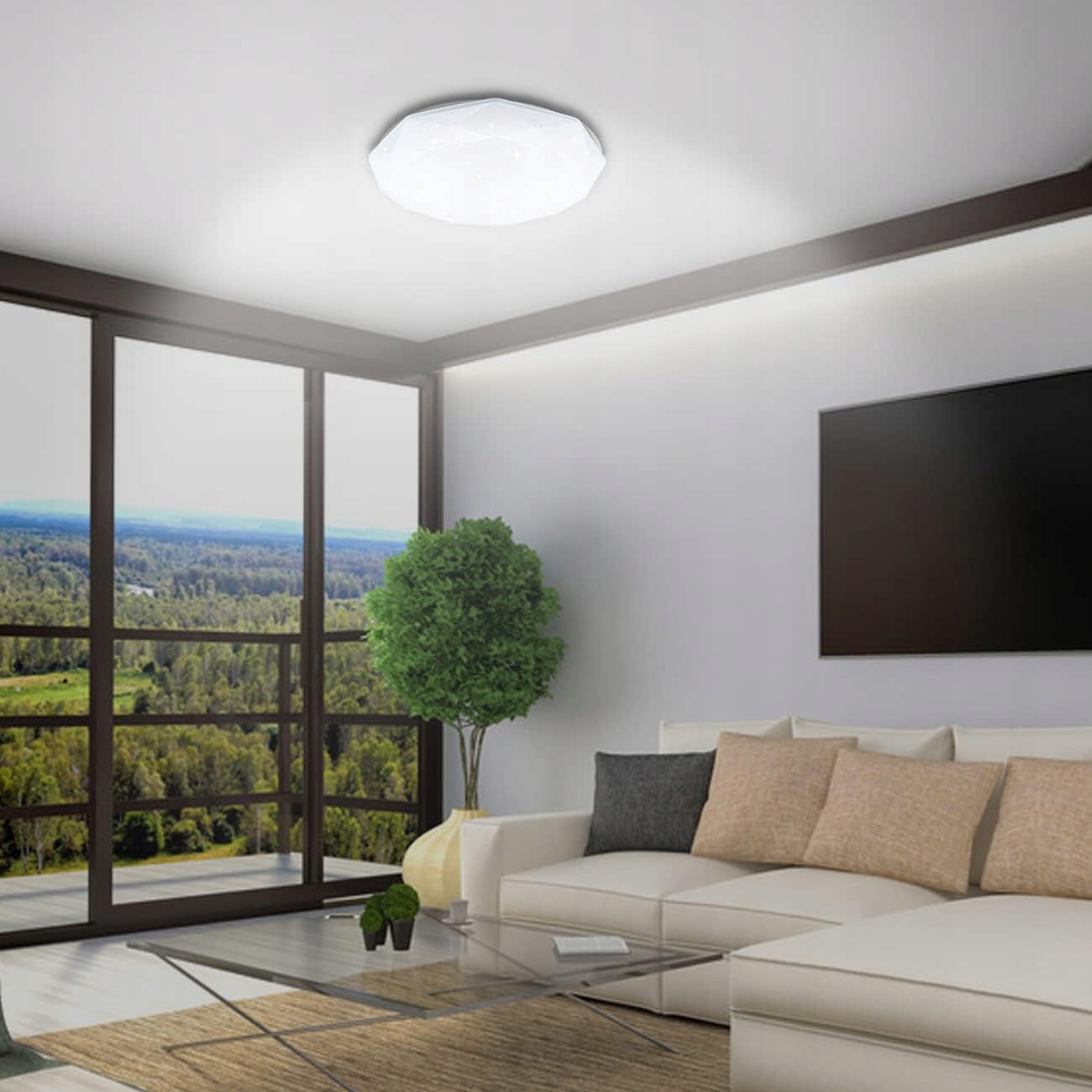 LAMPA SUFITOWA PLAFON NATYNKOWY LED 24W GWIAZDY Rodzaj gwintu zintegrowane źródło LED