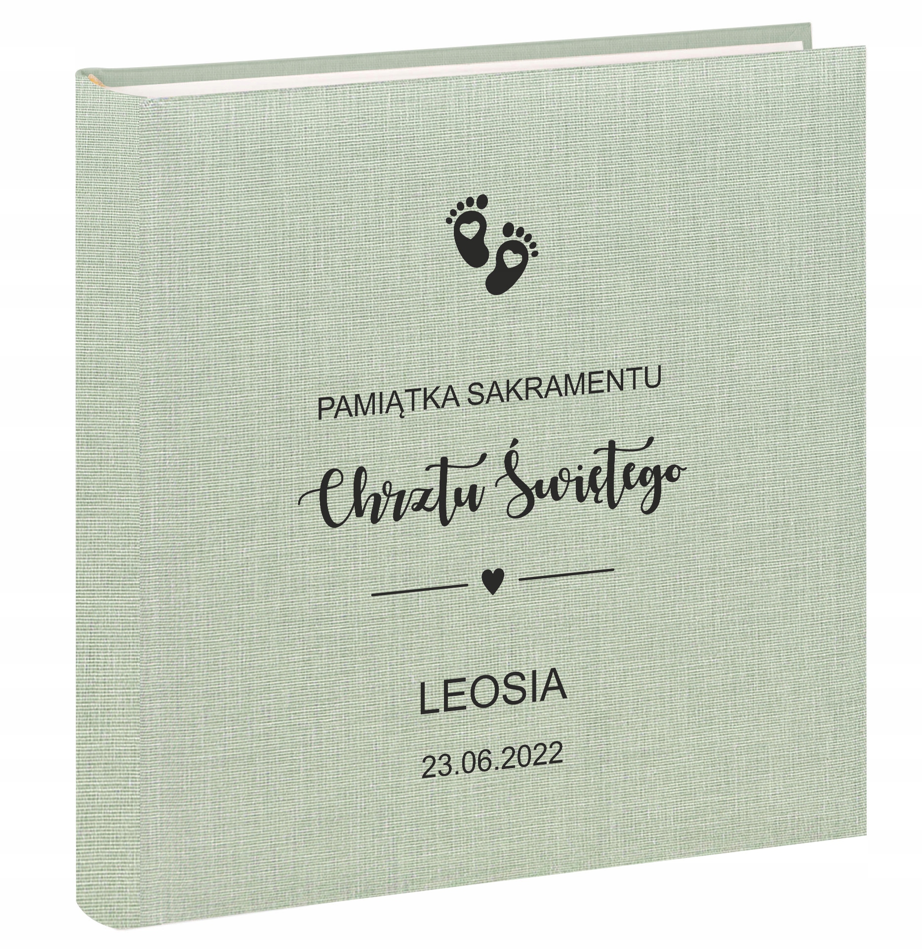 Album na zdjęcia wklejane 30 kart Twój Nadruk Chrzest Roczek Goldbuch