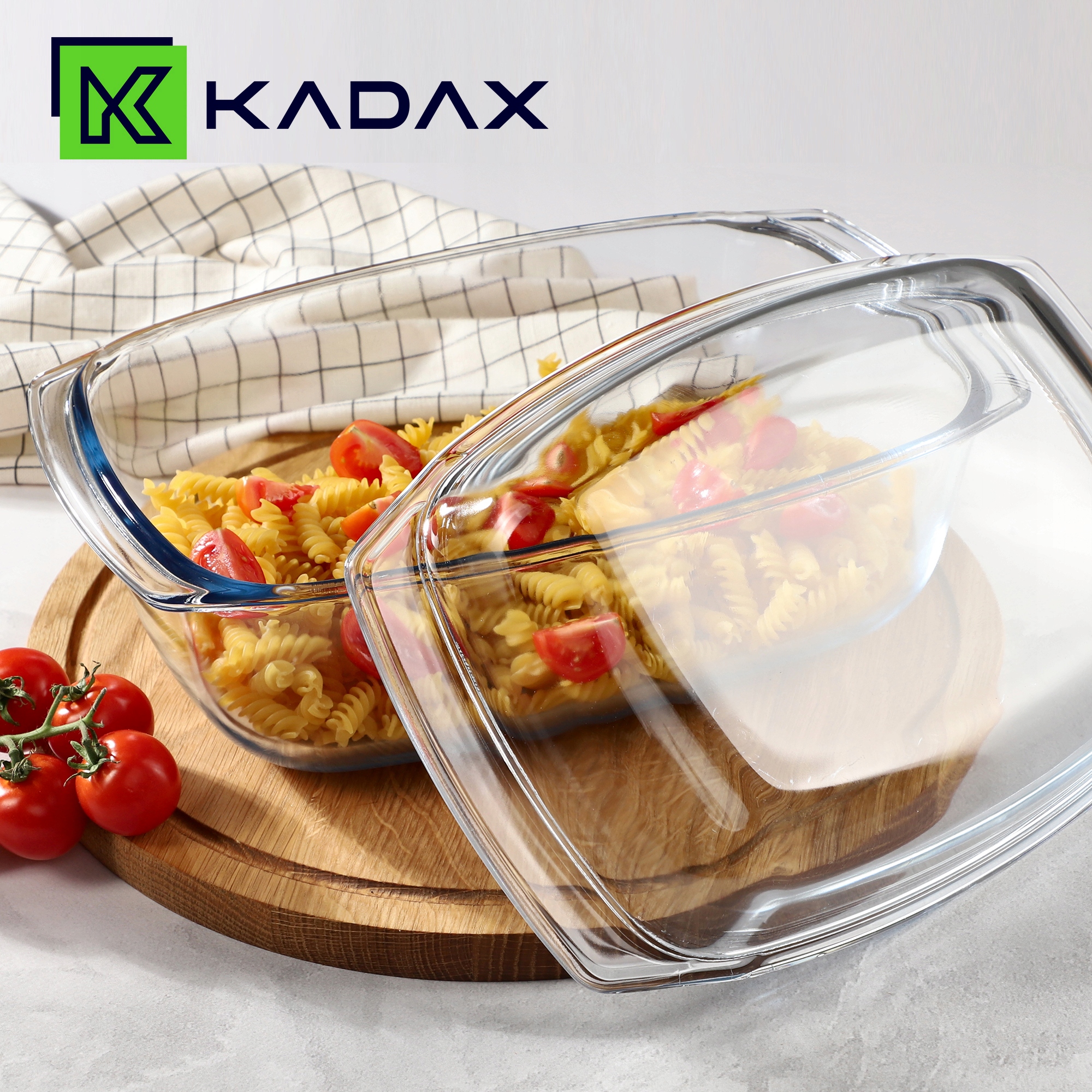 NACZYNIE ŻAROODPORNE Z POKRYWKĄ 5,8L SZKLANE Pojemność 5.8 l