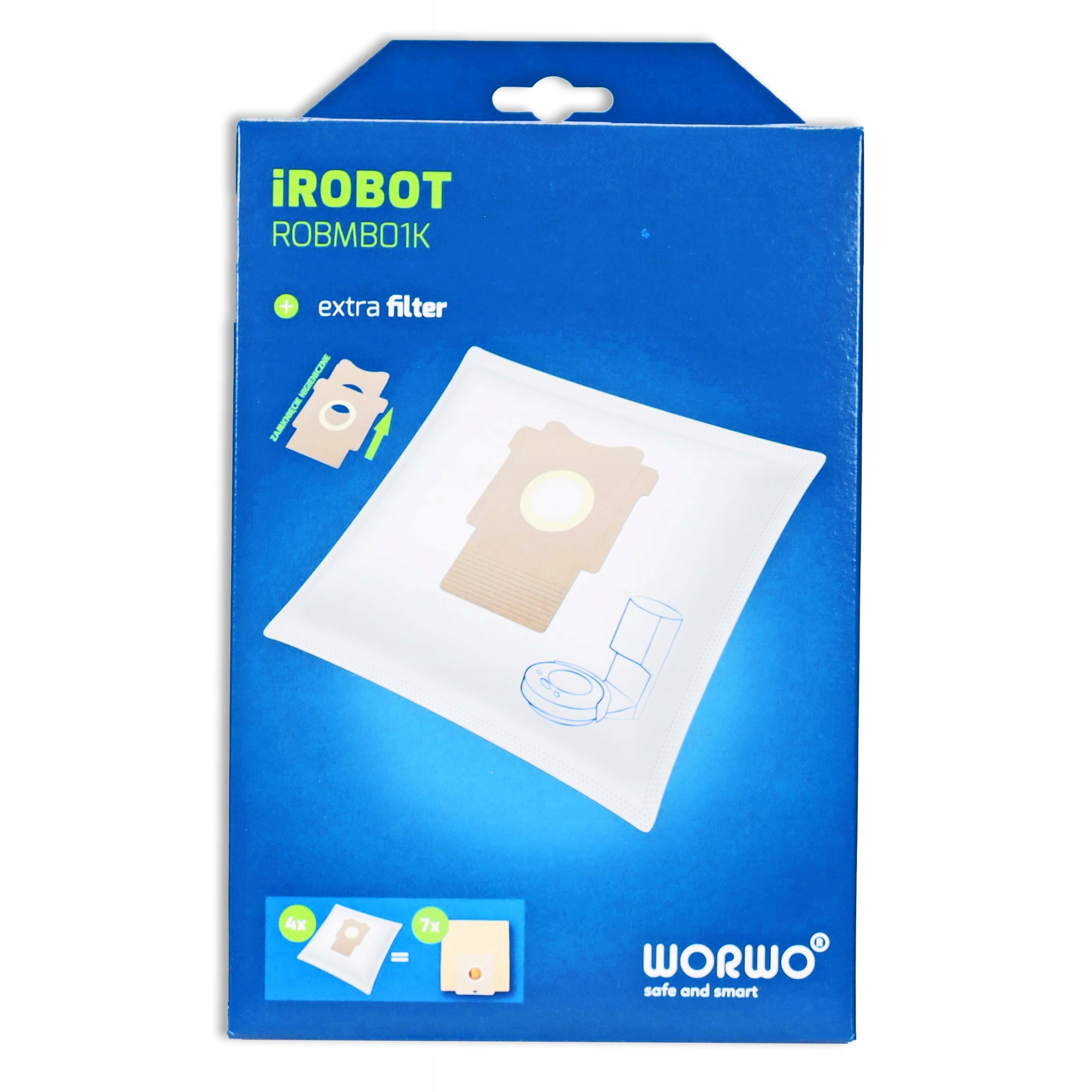 24x WORKI do iRobot Roomba i3+ i4+ i7+ j7+ s9+ Kod producenta ROBMB01K