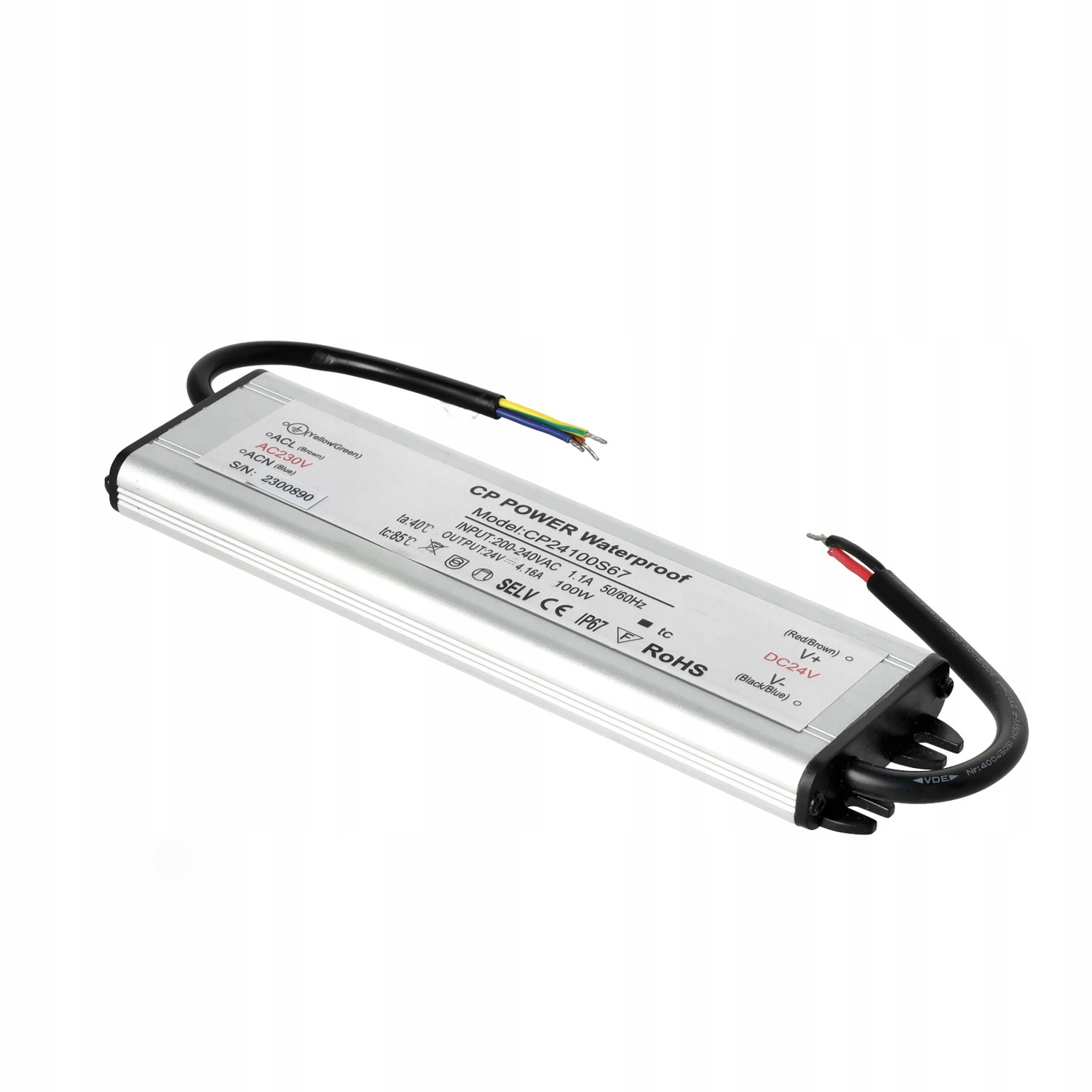 Modul montážního napájecího zdroje Vodotěsný 24V 100W 4.17A IP67 Kobi