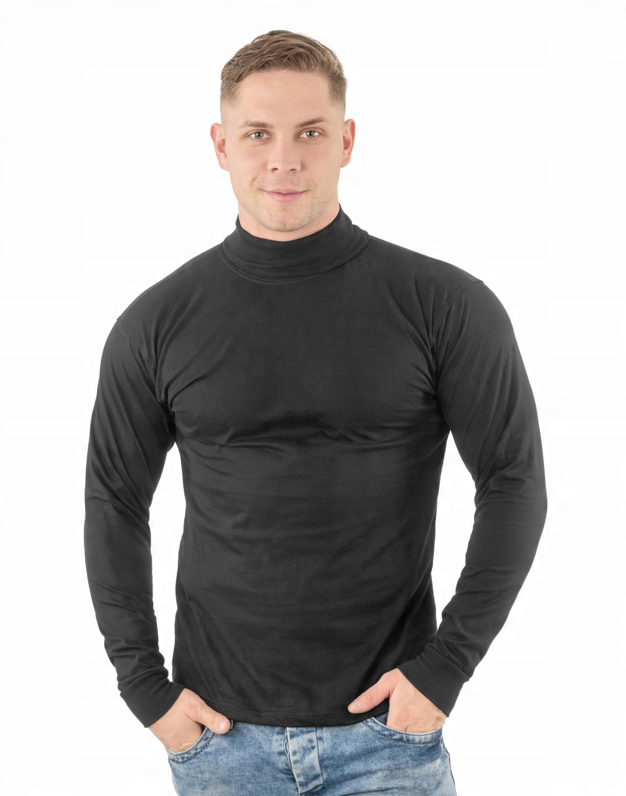 

Elegancki Sweter Golf Męski Golfy Wxm r L czarny