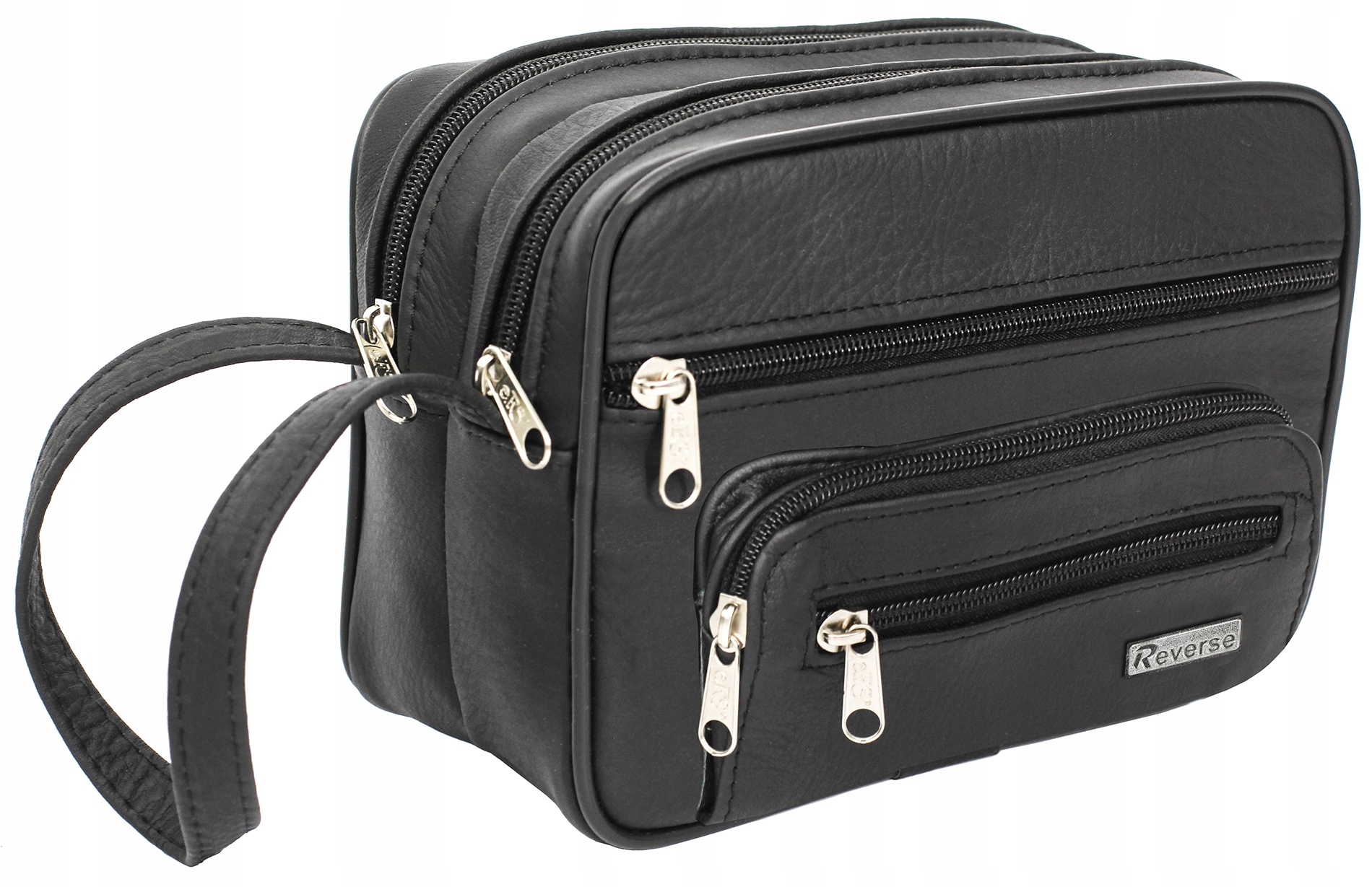 MEGA DUŻA SASZETKA MĘSKA 100% SKÓRA POLSKA S-W2 Model SASZ-SAM-D02