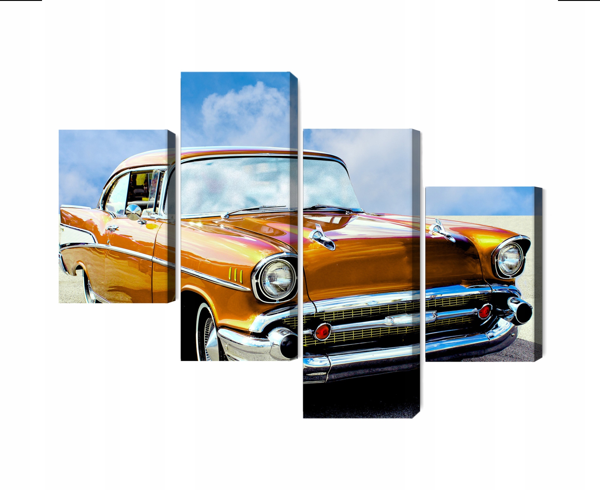 Vícedílný obraz Americké historické auto Canvas 80x50