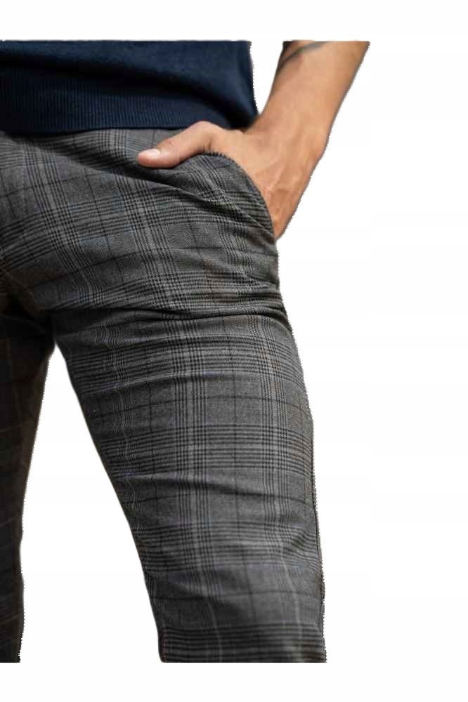 Bridle pánské kalhoty N219 slim Leon Blue bavlna, šedé, vel., velikost 34, L34